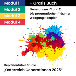 Repräsentative Studie „Österreich Generationen 2025“ – Alle Module + Gratis Buch